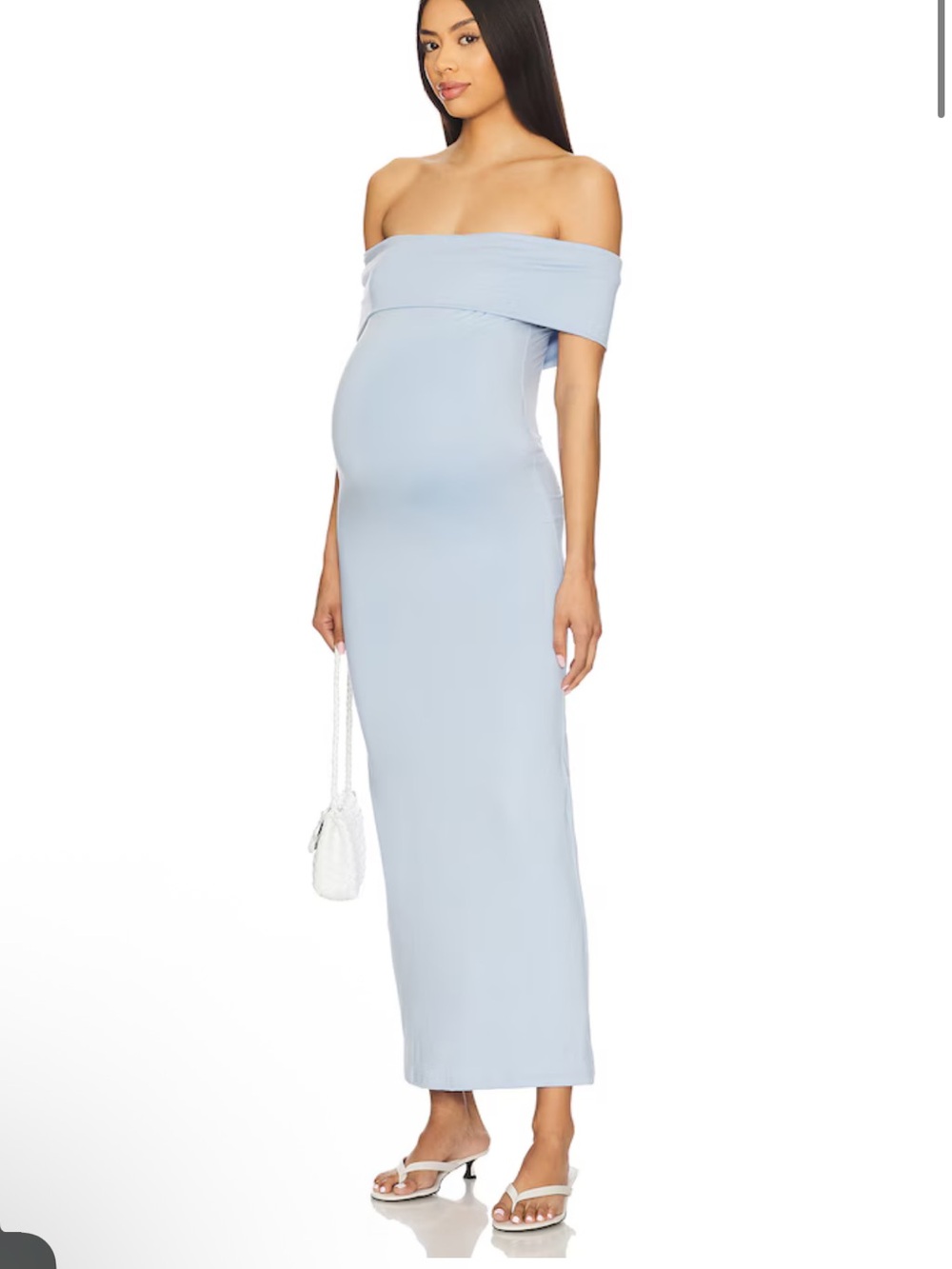 Bumpsuit Bianca Dress in Powder Blue XS Off the Shoulder